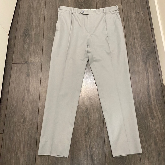 Brioni Grey Cotton Blend Pants Size 36 - Picture 2 of 12